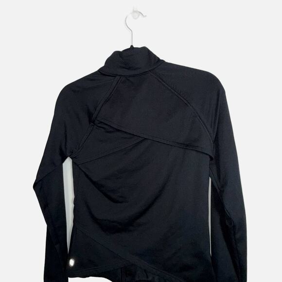 Fabletics Kimmy Mock Neck Jacket Women’s XS Black Zip Front Long Sleeve Active - Picture 6 of 14